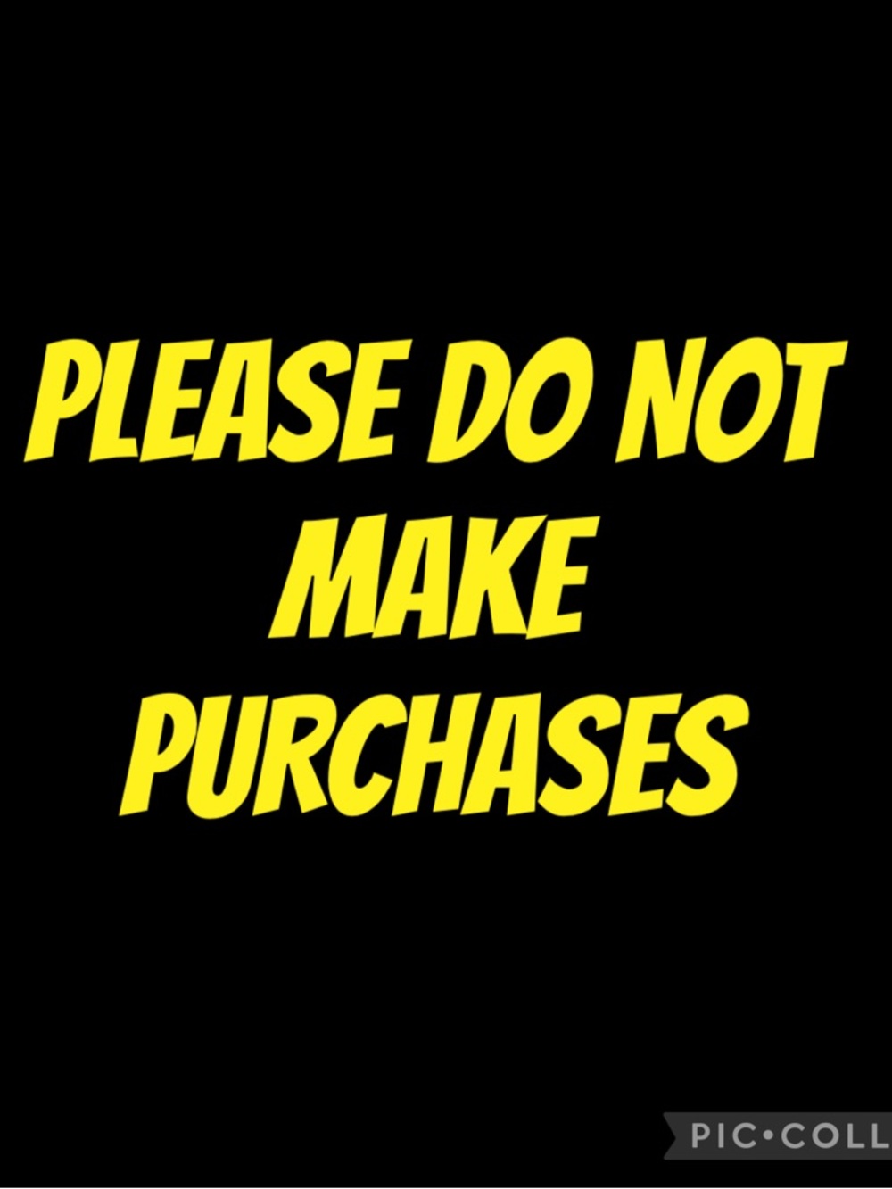 PLEASE DO NOT PURCHASE FROM THIS CLOSET